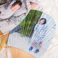 〈 写真でうちわ 〉 写真をおしゃれなウチワに うちわ ウチワ 写真 フォト 家族写真 こども 孫 子供 夏 …