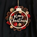 木製〈ビッグオーナメント〉プレート［Merry Christmas］クリスマス ベル 鈴 ベビーオーナメント レターバナー 雑貨 …