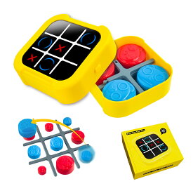 [SS期間 300円OFFクーポン】まるばつゲーム 知育玩具 tictactoe ボードゲーム ボード 消える おもちゃ 三目並べ 〇✕ 育成 ゲーム機 小型 3モード切替 (ベーシックモデル) 室内遊び 誕生日 プレゼント 贈り物 クリスマス 入園祝い ファミリーゲーム 子供向け