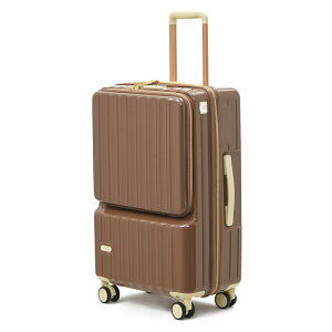 TABITORA 「KK004」 スーツケース キャリーケース 前ポケット フロントポケット トップオープン フロントオープン 機内持込み ファスナーフレーム USB充電 多機能 TSAロック ファッション 人気 静