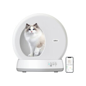 UBPET 猫トイレ スマホ管理 センサー付き 全自動 ねこトイレ 猫用トイレ 猫トイレ本体 自動清掃 健康管理 体重測定 専用アプリ 遠隔操作可能 IOS/Android対応 多頭飼い お留守番 日本語説明書付き