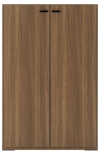 キャビネット サイドボード 戸棚 本棚 食器棚 リビング 板戸 幅75cm ブラウン ホワイト ウォールナット 壁面収納 リビング収納 キッチン収納 書斎 棚 完成品