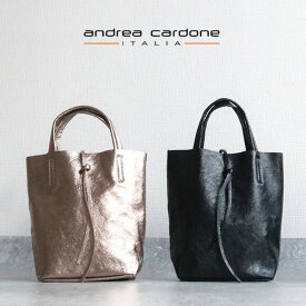 andrea cardone アンドレアカルドネ バッグ キラキラ ミニバッグ ショルダーバッグ レディース ブランド メタリック ミニトート 本革 ハンドバッグ レザー 2way 肩掛け 斜めがけ ゴールド ブロンズブラック ブロンズ 1083 イタリア製