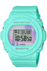 [カシオ] 腕時計 ベビージー 80's Beach Colors BGD-570BC-3JF レディース グリーン