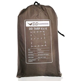 【スコットランド発 】DD Tarp タープ 4X4 使いやすい正方形のタープ　DDhammocks社製 (Coyote brown) [並行輸入品]