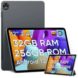 【専用ケース付属】Android 13 タブレット DOOGEE T20 Ultra 12インチ、32GB RAM 256GB ROM +256GBTF拡張、 L1、2000*1200 2.4K画面、2.2GHz 8コアCPU、18W PD急速充電+ 10800mAh、4G LTE+5G WiFi、GMS+16MP/8MP+USB-C+顔認識+BT5.0+GP