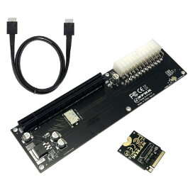 xiwai Oculink SFF-8611 データケーブル PCI-E 3.0カード - PCI Express M.2 M-Key - SFF-8612 ホストアダプター GPD Win Max2 外部グラフィックスカード&amp;SSD用