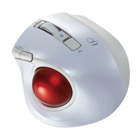 Digio2 Q 小型 トラックボール Bluetoothマウス 静音 5ボタン ホワイト 48378