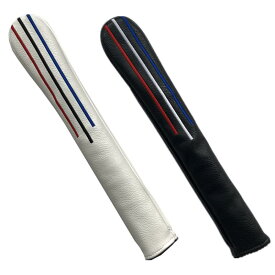 ゴルフ アライメントスティック カバー Alignment Stick Cover ツアースティック用 2本収納可 カラフル刺繍 合成皮革製 爽やかなデザイン