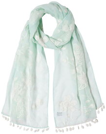 [ミックスファクトリー] ファッションスカーフ MOONBAT(ムーンバット) フラワーブーケ刺繍ストール 春夏 UV対策 レディース