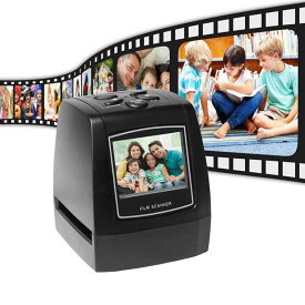 フィルムスキャナー、2.4インチLCDスクリーン付きポータブルフィルムおよびスライドスキャナー、35mm135mmカラーポジフィルムネガフィルムカラーおよびブラックスライドに変換