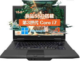 NEC ノートPC/第三世代Core-i7/Office 2019/Windows11 Pro/15.6型液晶/DVD/Wi-Fi/RAM:4GB/在宅勤務 仕事用 学習用 初期設定済 HCMAの電源(整備済み品)