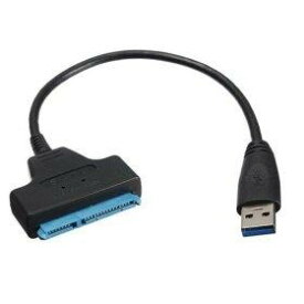 Cablecc超高速5 Gbps USB 3.0 to SATA 22ピンアダプタケーブル2.5ハードディスクドライバSSD
