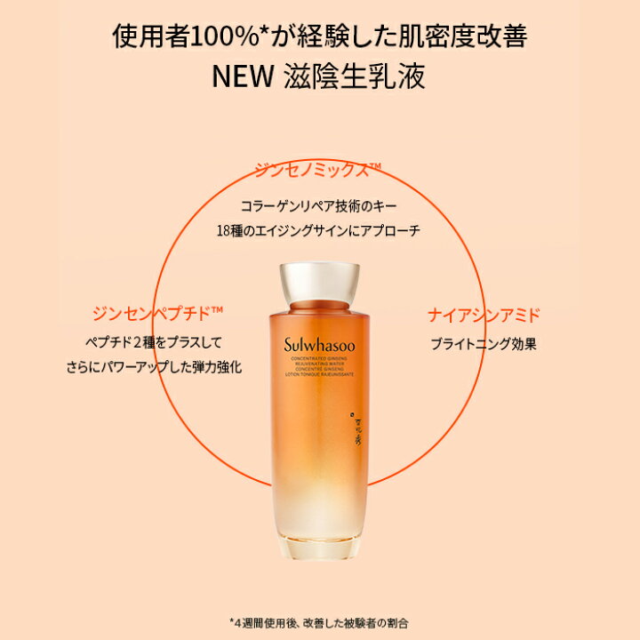 楽天市場】【Sulwhasoo公式】 NEW 滋陰生 ( ジャウムセン )水 EX 150ml 