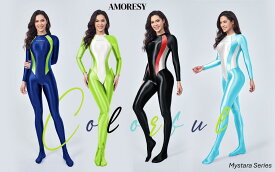 AMORESY アモレシー 公式 キャットスーツ ボディスーツ ゼンタイ 上下一体型 男女兼用 公式 Sliktex Classic UV防止 吸湿通気 Mystara Seriesミスタラシリーズ