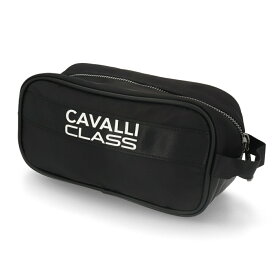 【新品】 カヴァリクラス CAVALLI CLASS バッグ OXV10GSB049 05051 ユニセックス BLACK メンズ レディース ポーチ ハンドバッグ ロゴ