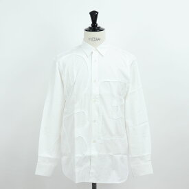 【新品】 コムデギャルソン COMME DES GARCONS FJ B008 W22 WHITE シャツ 2／WHITE メンズ