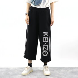 【新品】 ケンゾー KENZO ボトムス ショートパンツ F952PA705952 99 レディース ブラック ハーフパンツ サイドライン ロゴ プリント スウェット