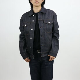 ＼P5倍 24日20時～／【新品】 メゾン キツネ MAISON KITSUNE IM02137WW5015 P470 MEN トラッカーデニムジャケット デニムジャケット INDIG インディゴ メンズ コットン