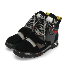 ＼ポイント10倍／【新品】 オフホワイト Off-White スニーカー ハイカット OMIA138F19800038 1008 HIKING SNEAKER BOOT ハイキング スニーカー ブーツ メンズ ブラック×グレー ハイキング スウェード スエード 靴紐 ベルクロ ロゴ