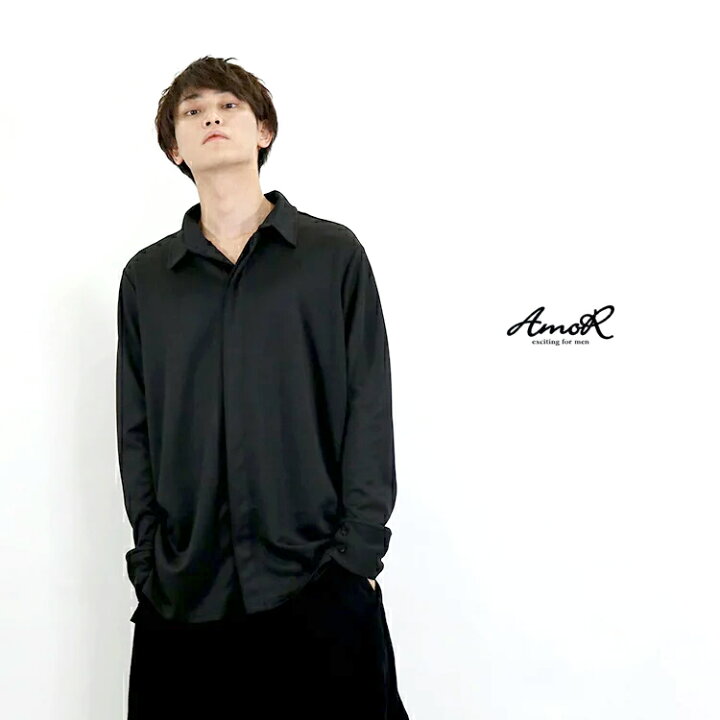 楽天市場 ロングシャツ メンズ シャツ カジュアルシャツ 長袖 フライフロント ロング丈 アウター 黒 ブラック モード系 Amor 艶黒 Amor For Men 楽天市場 ロングシャツ メンズ シャツ カジュアルシャツ 長袖 フライフロント ロング丈 アウター 黒 ブラック モード系 Amor 艶黒 Amor For Men