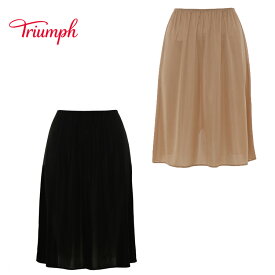 【楽天限定タイムセール】[トリンプ]クールマックス(R) スカート2【55cm丈】TR5210 Skirt2 ペチコート ペチスカート インナースカート 55丈 透け防止 レディース 下着 インナー 肌着 ブラック 黒 ベージュ シンプル 無地