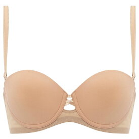 ★セール27％OFF★[トリンプ]トリンプTシャツブラ022 ブラジャー (ストラップ取り外し可)【D,E,Fカップ】TRTBRA022 WHUD 大きいサイズ ラージサイズ ストラップレス 肩紐なし 夏 ひびきにくい モールドカップ シンプル ページュ