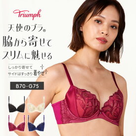 ★セール27％OFF★[トリンプ]天使のブラ(R) スリムライン584 ブラジャー【D,E,Fカップ】 TR584 WHU 大きいサイズ ラージサイズ 母の日