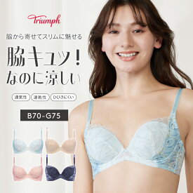 [トリンプ]天使のブラ スリムライン 極上ライト594 ブラジャー【B,C,D,E,F,Gカップ】 TR594 WHU 大きいサイズ ラージサイズ