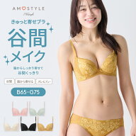★セール一部カラー20％OFF★[アモスタイル]きゅっと寄せブラ ブラ＆ショーツセット スウィンギングブー…