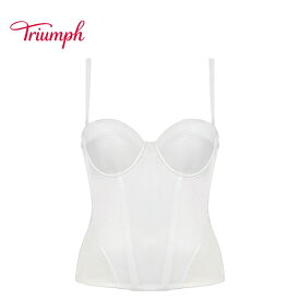 [トリンプ]ボディシェイパー620 ビスチェ TR620 Bustier ブライダルインナー レースなし 補整下着 矯正下着 補正下着 ウェディング 結婚式 ホワイト 白 大きいサイズ