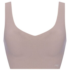 [トリンプ]スロギー ゼロ フィール 綿混 ハーフトップ【S,M,Lサイズ】sloggi G068 N-Top ブラジャー ノンワイヤーブラ 縫い目ゼロ 無縫製 ひびきにくい ブラトップ オーガニックコットン 下着 インナー