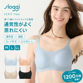 [トリンプ]スロギー ゼロフィール ライトG065 ハーフトップ2 sloggi G065 N-Top2 ブラジャー ノンワイヤーブラ 速乾 ひびきにくい ボーダー インナー レディース