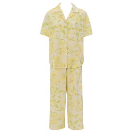 ★セール20％OFF★[アモスタイル]フルブルーム パジャマセット AMST1500NW05 Top + BTM73-K JX 半袖 上下セット 花柄 フラワー ボタニカル 春夏 ルームウェア レディース 部屋着 前開き