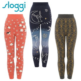 ★期間限定セール一部カラー30％OFF★[トリンプ]スロギー “ほっ”とアイテム(ニット柄) 9分丈ニットパンツ sloggi G074 KPT(9)