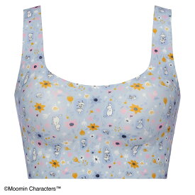 [トリンプ]スロギー ゼロフィール ムーミン ハーフトップ sloggi ZF N-Top4 Print JX ブラジャー ノンワイヤーブラ 速乾 ひびきにくい シームレス インナー レディース