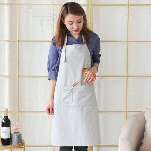 エプロン おしゃれ ワンピース かわいいエプロン 北欧 保育士 カフェエプロン レディース ロング 黒 キャミソール エプロン ポケット 料理