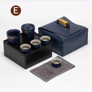 携帯用茶器セット 茶盤茶巾付き 茶芸 陶器 旅行 収納バッグ付き カンフー茶 コンパクト ティーポット 携帯式 軽量 通勤 お出かけ用茶器セット 贈り物 来客 事務室用茶道具 茶道 中国茶 台湾