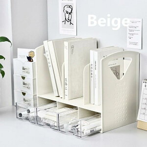 卓上収納ボックス 机上ラック 本立て 〓上ラック デスク上置き棚 引き出し付き ブックスタンド デスク上収納 机上 本棚 卓上収納ラック 書類ホルダー 組立てなし