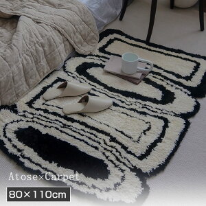 �}�b�g ���m�g�[�� ���O ���O�}�b�g �J�[�y�b�g ����~�� �k�� 80cm×110cm ���_�� ���B���e�[�W �C���_�X�g���A�� �f�U�C�����O ���փ}�b�g �x�b�h�T�C�h �Q�� ���r���O �q�� ������� ������ 