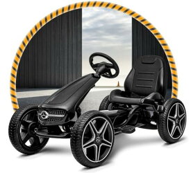 ゴーカート足こぎ ペダルカート ゴーカート 4輪 乗用玩具 子供用 男の子 女の子 キッズ 遊具 おもちゃ 玩具ペダルは3～8歳の男の子や女の子、室内や屋外の遊具に適しています 誕生日 クリスマス (ブラック)