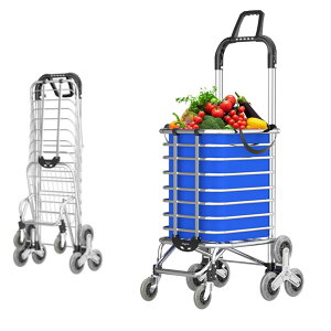 ショッピングカート 8輪 買い物 キャリーカート 買い物カート 折りたたみ 階段台車 荷物運び ートカート 階段昇降 三輪キャスター アルミ合金製 容量35L 耐荷重35kg 簡単組立 買い物/物品の移