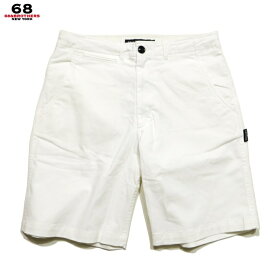 68&BROTHERS 68&ブラザーズ パンツ ショーツ Color Chino Shorts ショートパンツ ホワイト/S-L