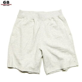 68&BROTHERS 68&ブラザーズ パンツ ボトムス Basic Sweat Shorts ”NySpecial” ショーツ ホワイト/M-XL