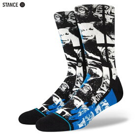 STANCE SOCKS スタンス ソックス 靴下 PHONE HOME ET コラボ クルーソックス ブラック マルチ メンズ/フリー