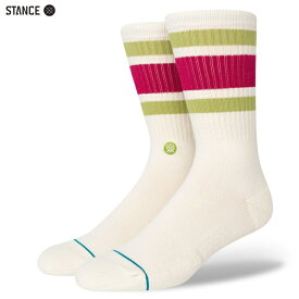 STANCE SOCKS スタンス ソックス 靴下 BOYD ST クルーソックス オフホワイト メンズ/フリー