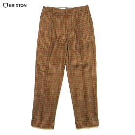 BRIXTON ブリクストン パンツ ボトムス REGENT RESERVE TROUSER トラウザーパンツ ブラウン チェック/32-34