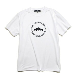 LIGHTNING TROUT ���C�g�j���O�g���E�g �g�b�v�X T�V���c �J�b�g�\�[ S/S DRY TEE �hGO MOUNTAIN STREAM�h �z���C�g/M-XXL