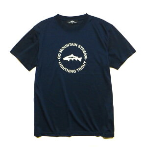 LIGHTNING TROUT ���C�g�j���O�g���E�g �g�b�v�X T�V���c �J�b�g�\�[ S/S DRY TEE �hGO MOUNTAIN STREAM�h �l�C�r�[/M-XXL