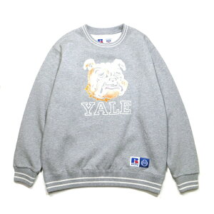 RUSSELL ATHLETIC ���b�Z���A�X���`�b�N �g�b�v�X �X�E�F�b�g Yale University High Cotton Loopback Terry Brushed CN Sweat �i�ԁF111263-000 �N���[�X�E�F�b�g �g���[�i�[
